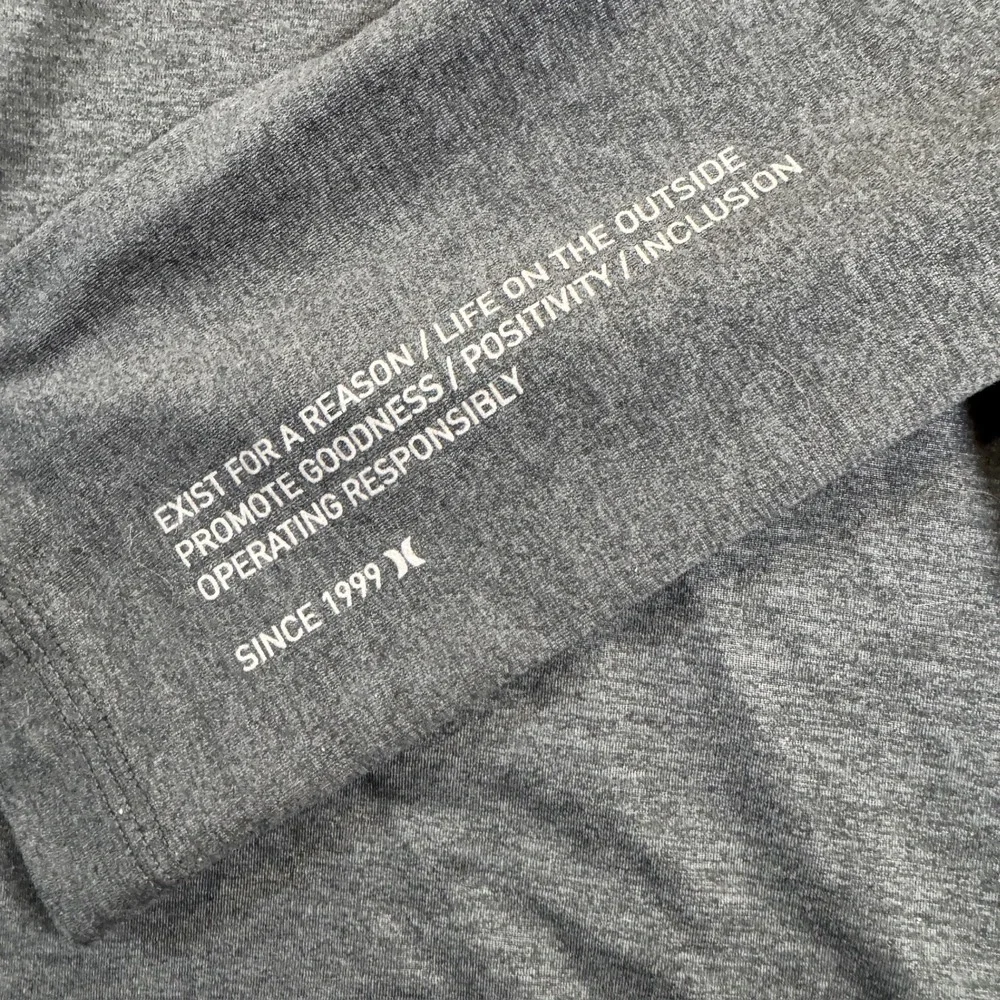 Hurley Hoodie Mens Small Gray Long Sleeve Graphic Pullover Activewear